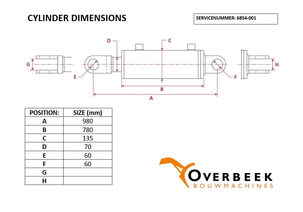 Zeppelin ZL110 - Lifting cylinder/Hubzylinder/Hefcilinder هيدروليات