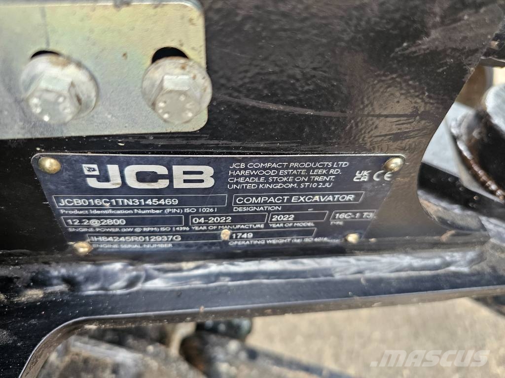 JCB 16C-1, like jcb 8018, kubota kx19, cat 301.8 Minigravemaskiner