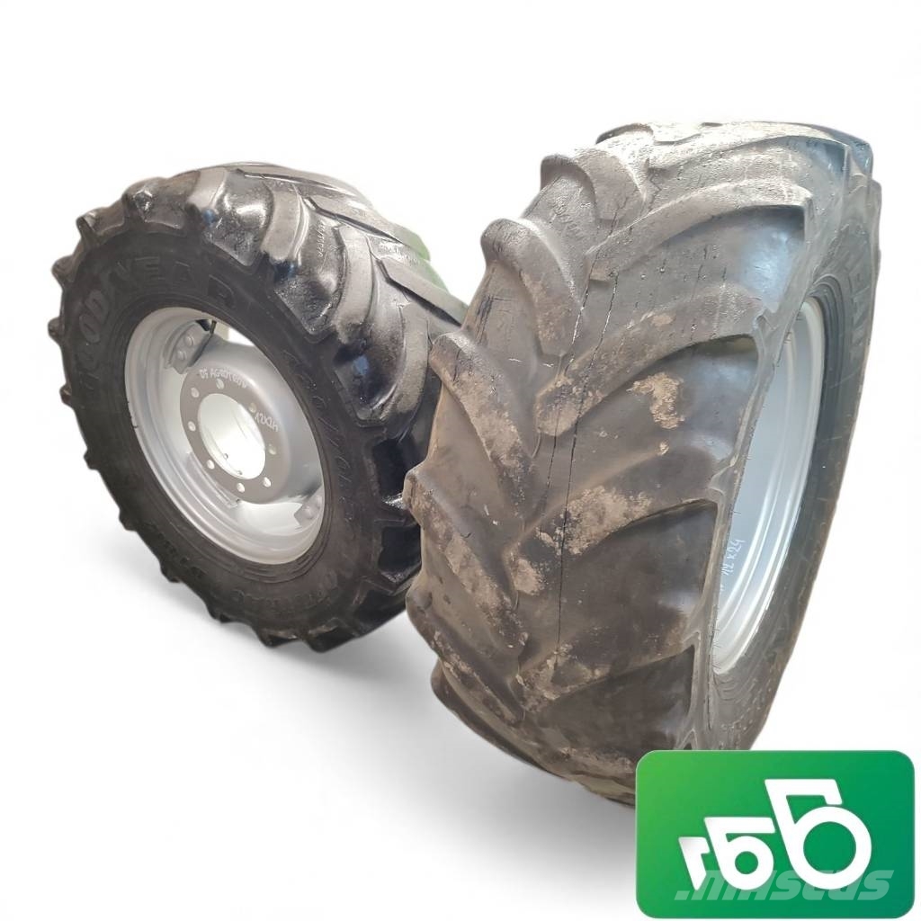 Case IH MX90 Rim W12Lx24 Wheels 420/70 R24 GOODYEAR Pneus, rodas e aros