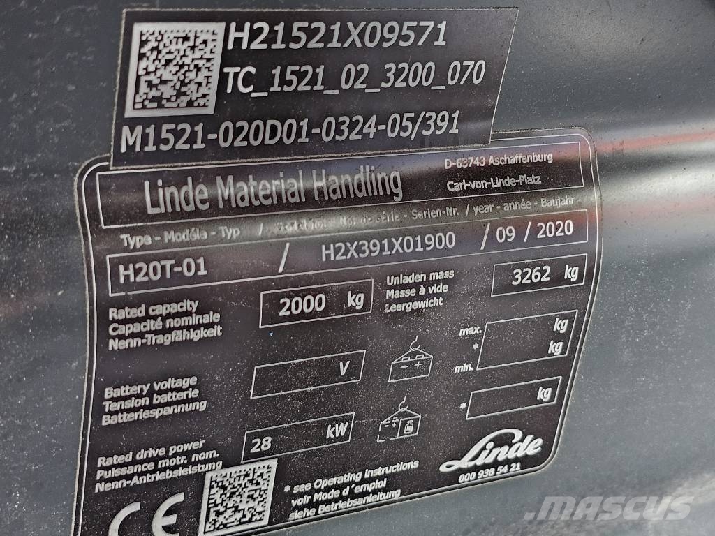 Linde H20T-01 Propan trucker