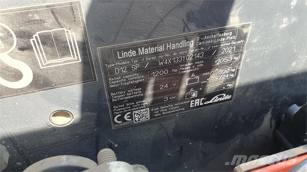 Linde D12SP شاحنات مناولة ذاتية الدفع