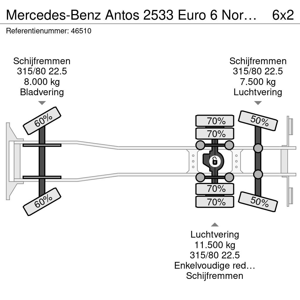 Mercedes-Benz Antos 2533 Euro 6 Norba MF 300 22m³ 2 compartiment Camiones de basura