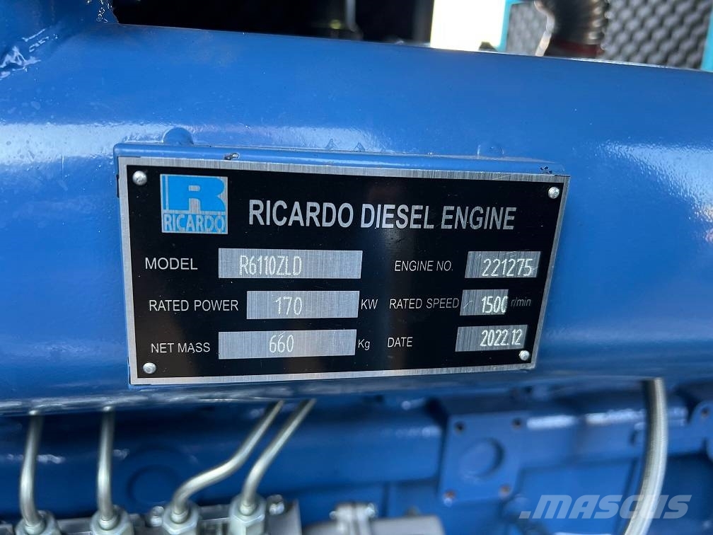 Ricardo 200KVA (160KW) SILENT GENERATOR 3 PHASE 50HZ 400V Γεννήτριες ντίζελ
