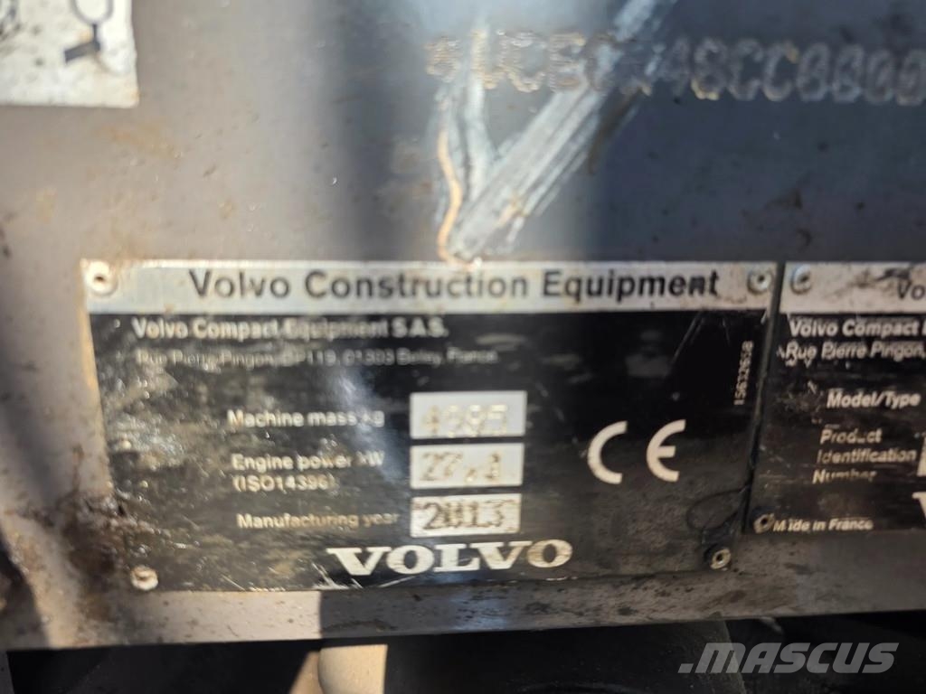 Volvo Ecr48c 5 tons graafmachine minigraver Miniescavatori