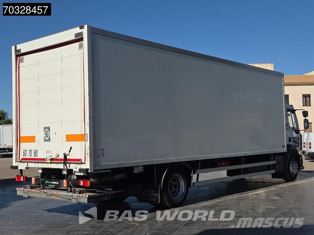 Renault D 280 4X2 19t Caja de 8,57m Plataforma 2t Cambio A شاحنات ذات هيكل صندوقي