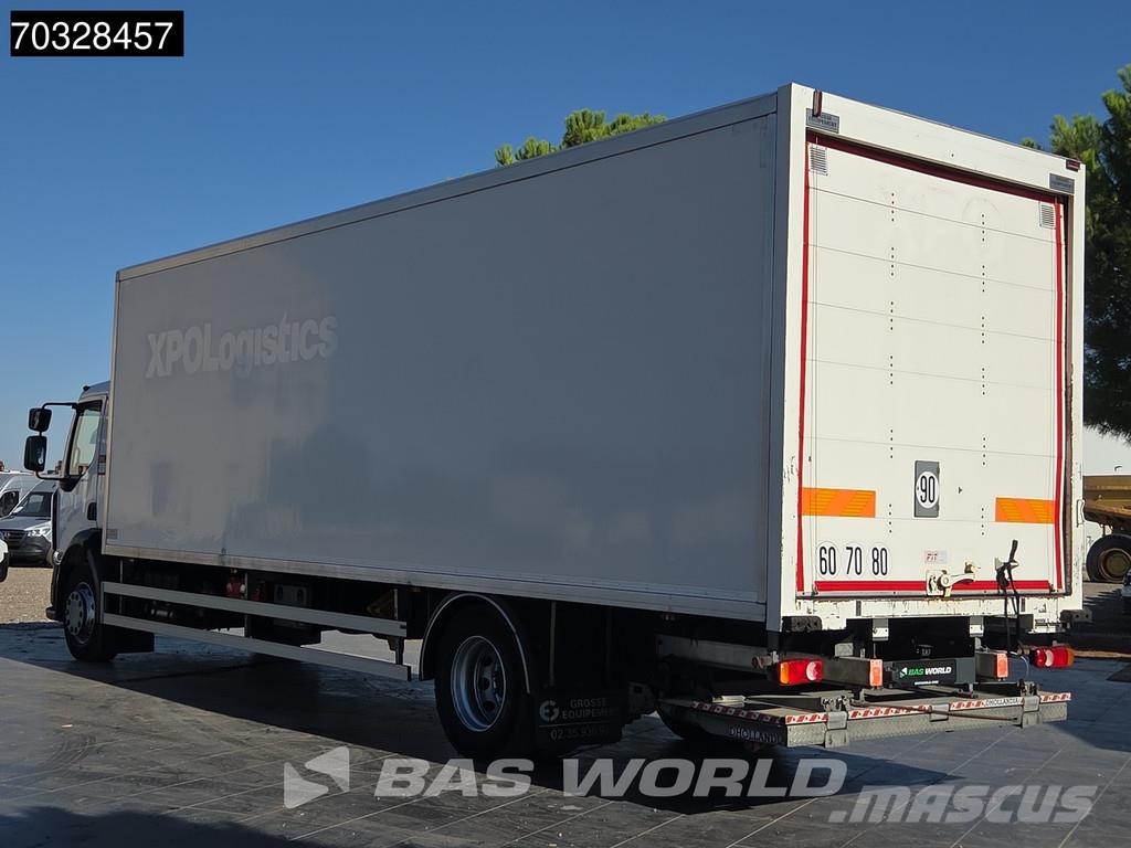 Renault D 280 4X2 19t Caja de 8,57m Plataforma 2t Cambio A شاحنات ذات هيكل صندوقي