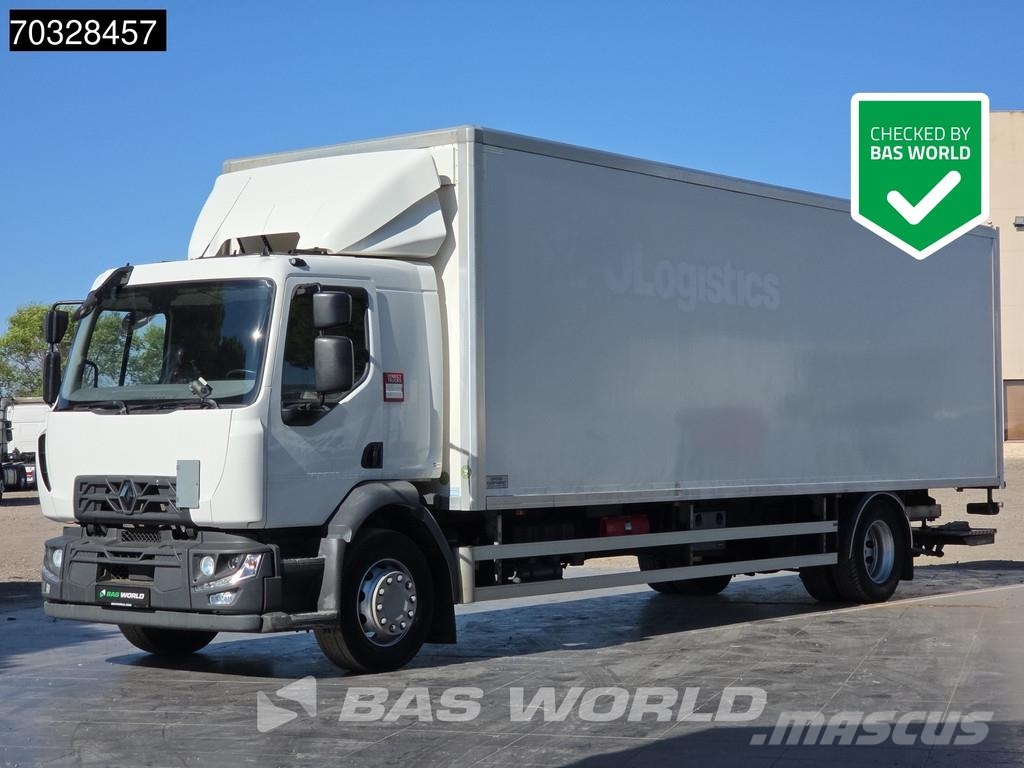 Renault D 280 4X2 19t Caja de 8,57m Plataforma 2t Cambio A شاحنات ذات هيكل صندوقي