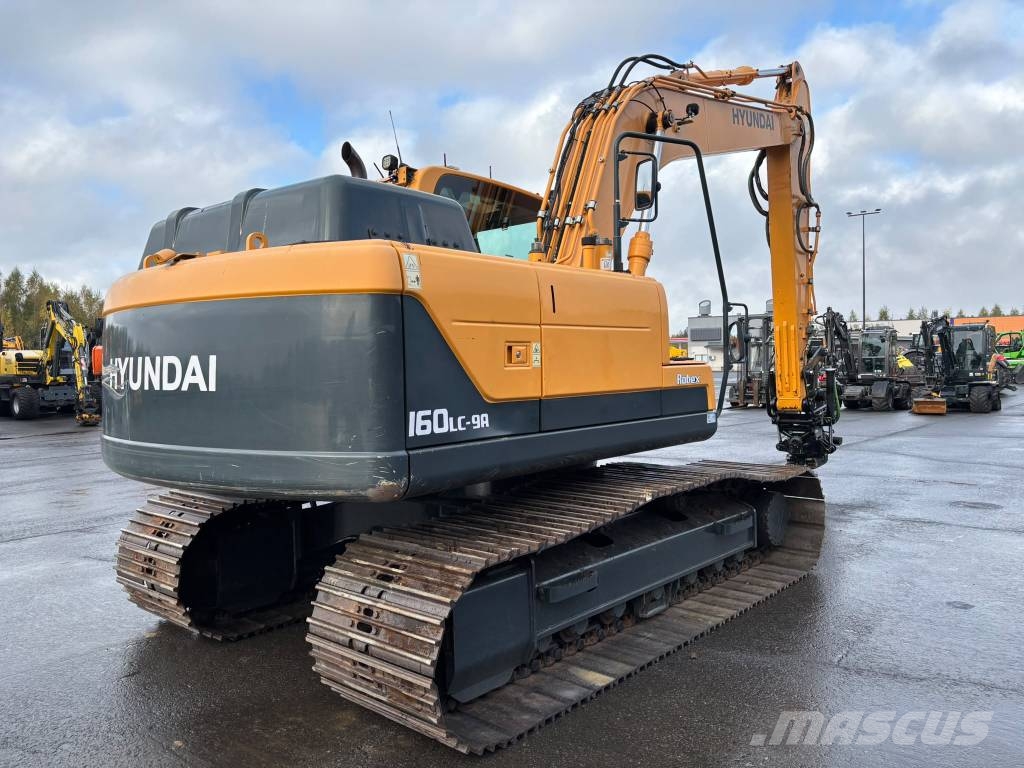 Hyundai Robex 160/ Pyörittäjä, Rasvari, Hyvä alakerta Crawler excavators