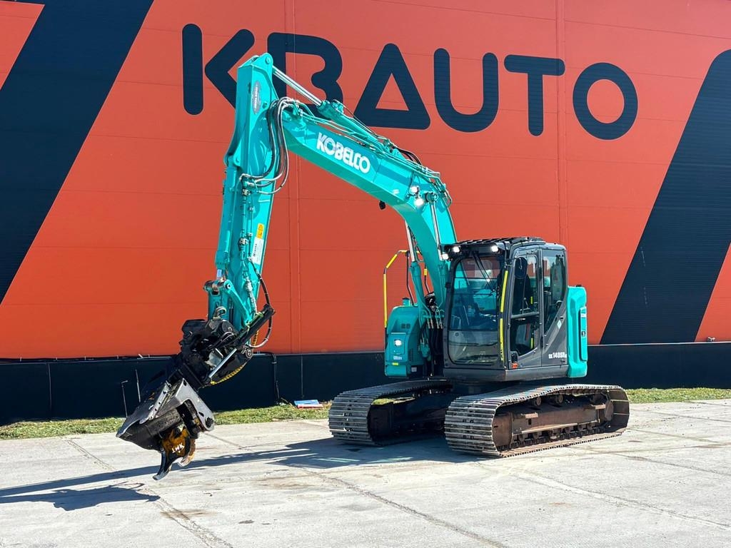 Kobelco SK 140 SR LC-7 AC / CENTRAL LUBRICATION / STEELWRI Rupsgraafmachines