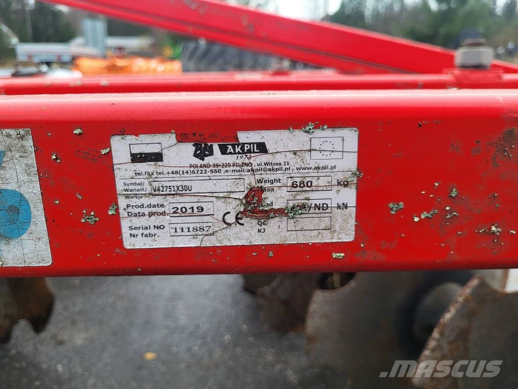Akpil 2,7m lautasmuokkain Tárcsás boronák