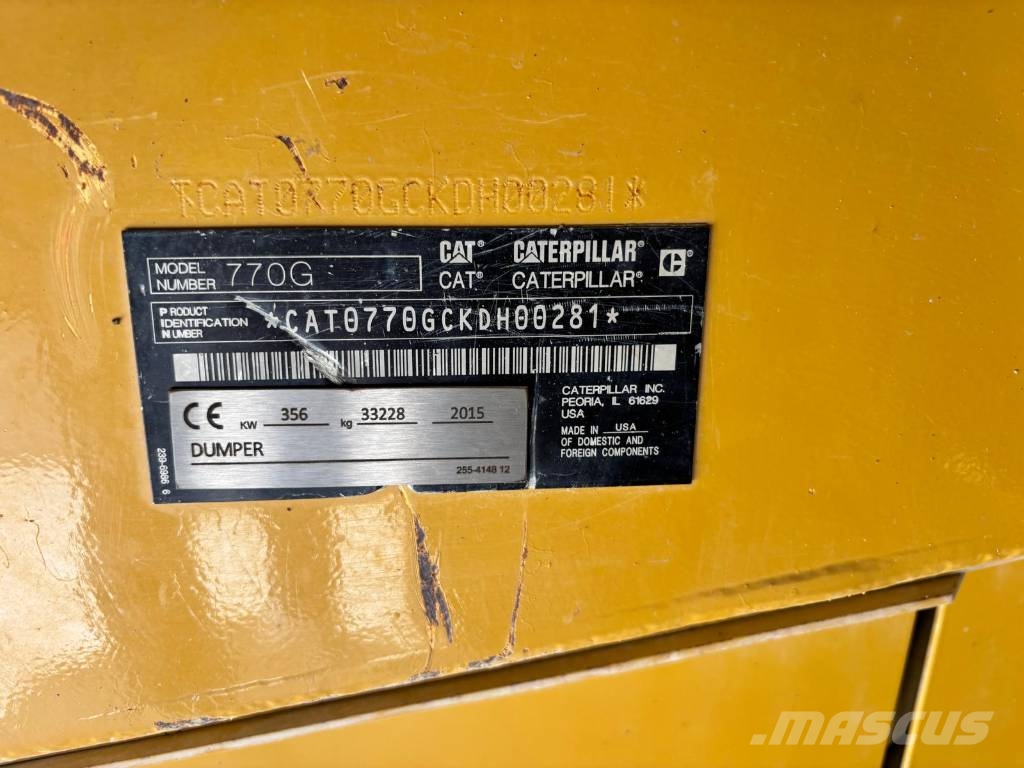 CAT 770 G (CE + EPA) Kruti damperi