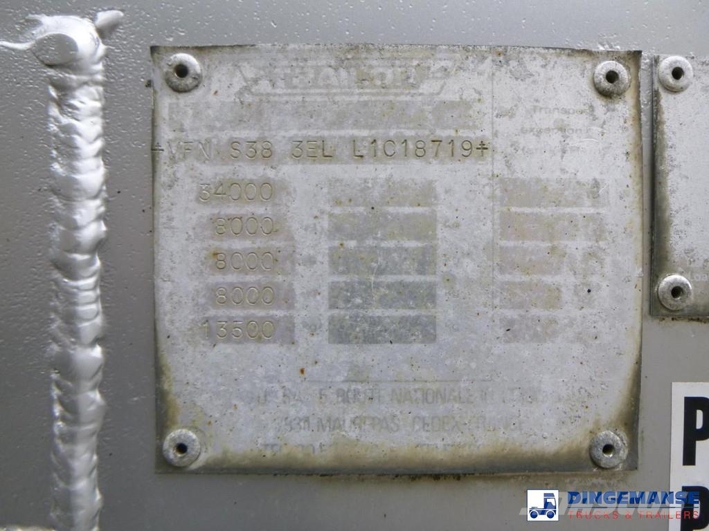 Trailor Fuel / oil tank alu 39.9 m3 / 9 comp نصف مقطورات مقطورة 