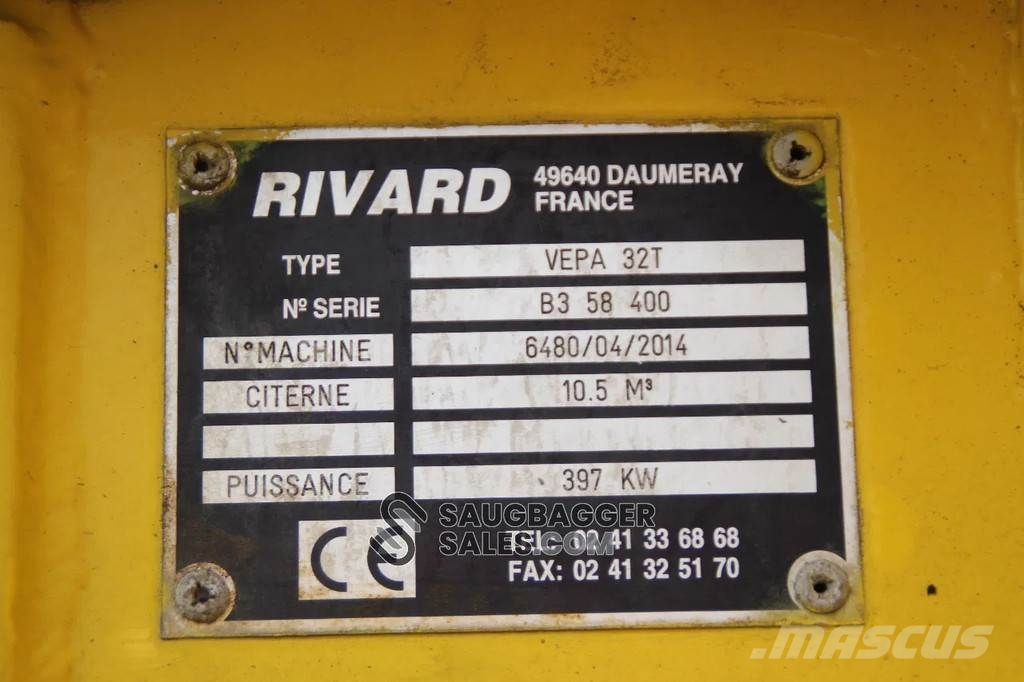 Mercedes-Benz Actros 4148 RIVARD EXVAC Suction Excavator Combi / vacuum trucks