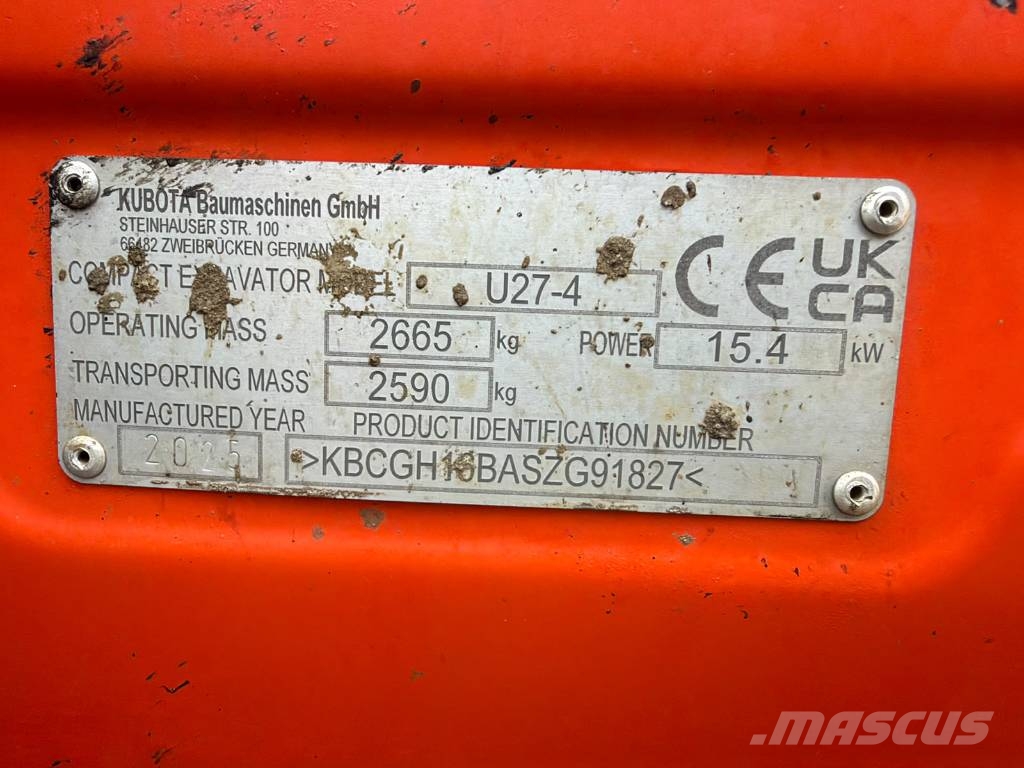 Kubota U 27-4 Mini excavators < 7t (Mini diggers)