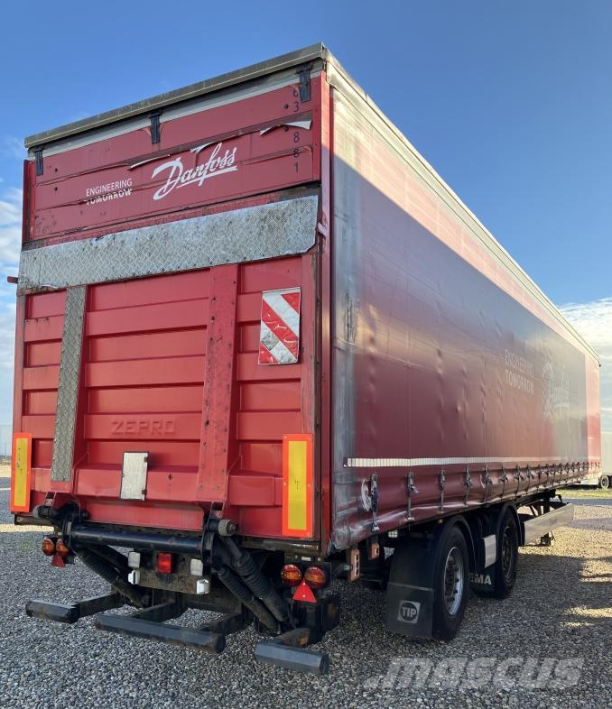 Krone Trailer Curtainsider Sliding Roof Straight نصف مقطورات بباب جانبي