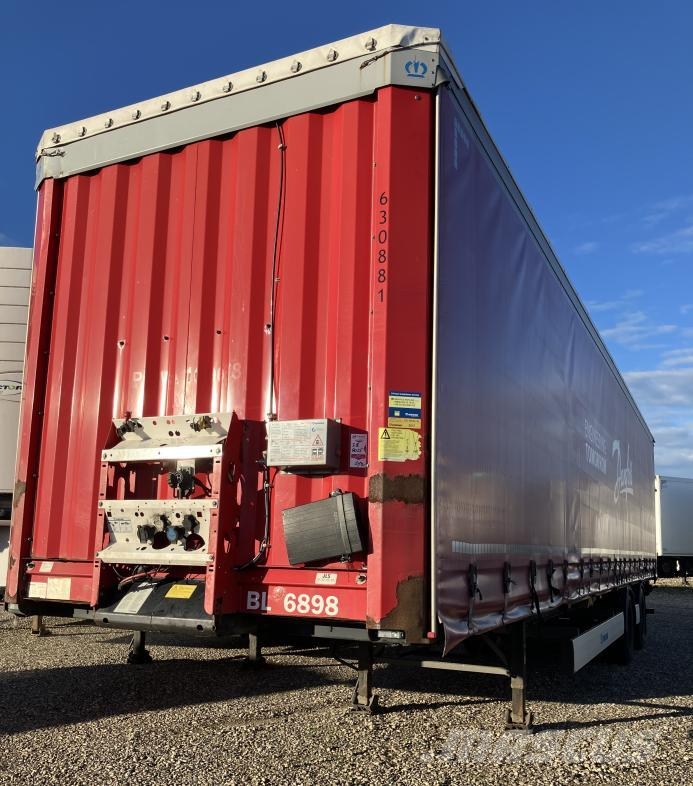 Krone Trailer Curtainsider Sliding Roof Straight نصف مقطورات بباب جانبي