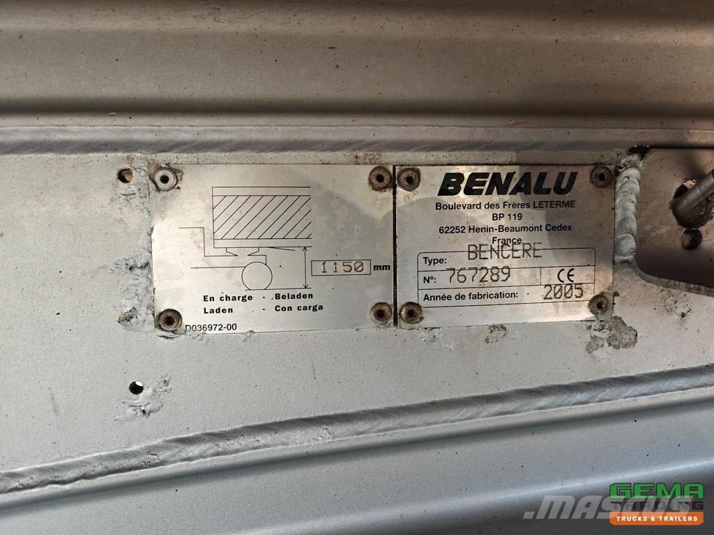 Benalu TX39 57m³ - DeWagtere - BPW Axle - Disc Brake - 06 Overige opleggers