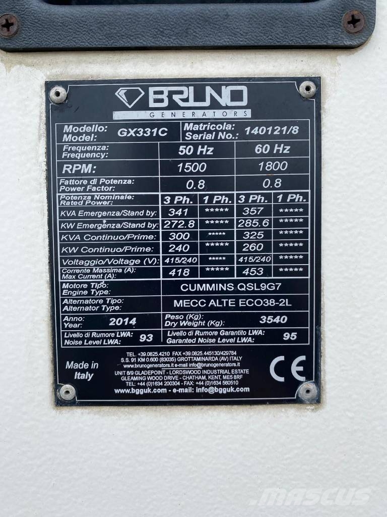 BRUNO GX331C Diesel Generators
