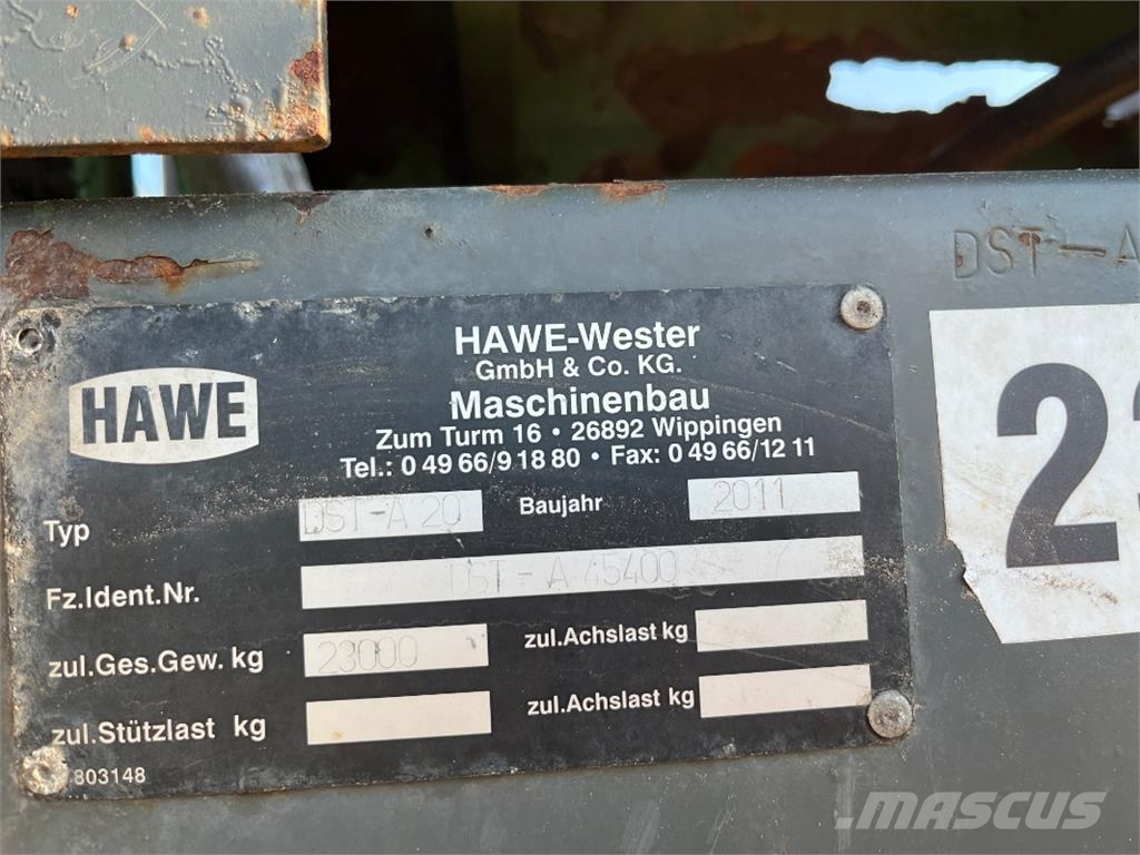 Hawe DST- A 20 Espalhadores de estrume