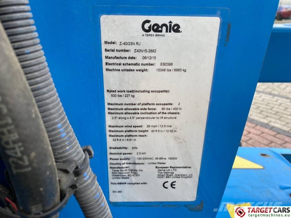 Genie Z-40/23N RJ Electric Articulated Boom Lift 1432cm Zelfrijdende knikarm hoogwerker