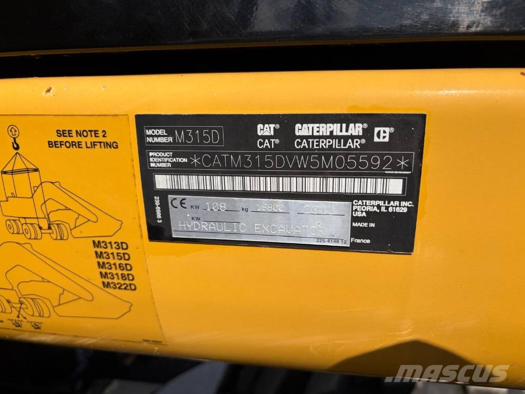 CAT M 315 D حفارات بعجل