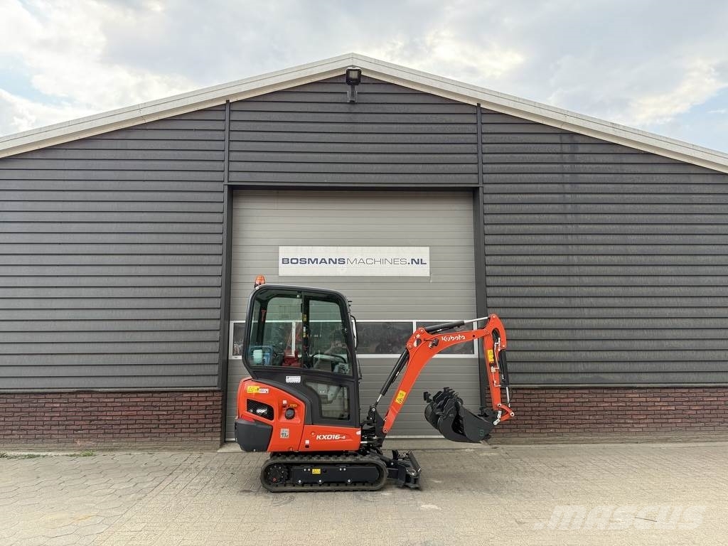 Kubota KX016 minigraver NIEUW €365 LEASE Mini ekskavatörler, 7 tona dek