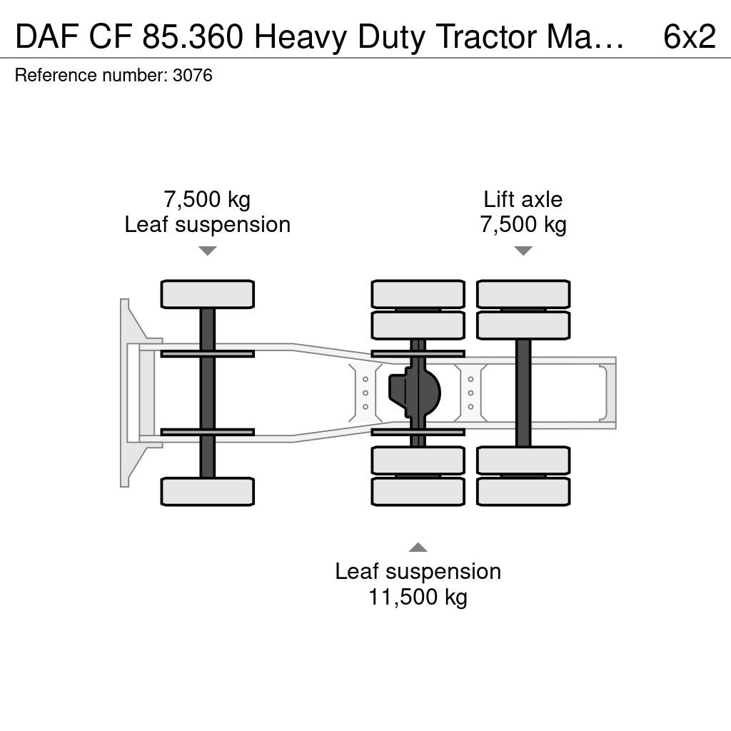 DAF CF 85.360 Heavy Duty Tractor Manual Gearbox Full S Tractor Units
