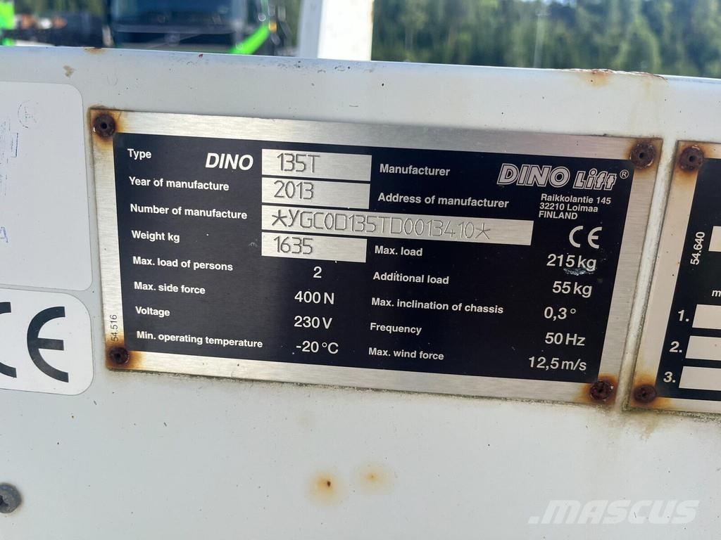 Dino 135 T Citi pacēlāji un platformas