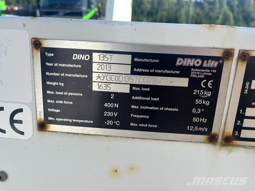 Dino 135 T Other lifts and platforms