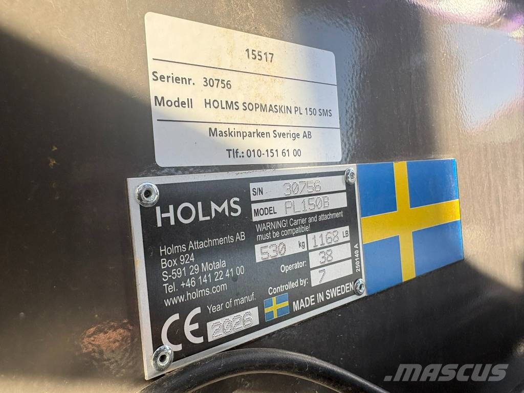 Holms Sopmaskin Frontsop PL150 SU150 DemoEx Minicargadoras