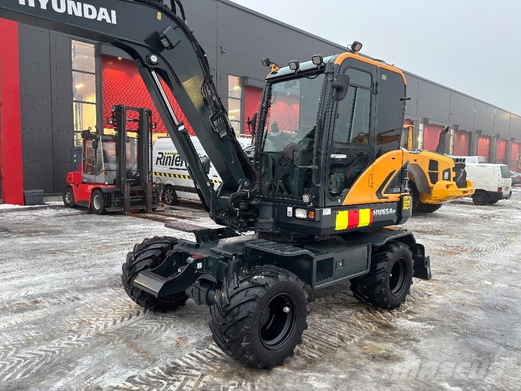 Hyundai HW 65 / Engcon, Pihdit, Rasvari, Lämmitin Escavadoras de rodas