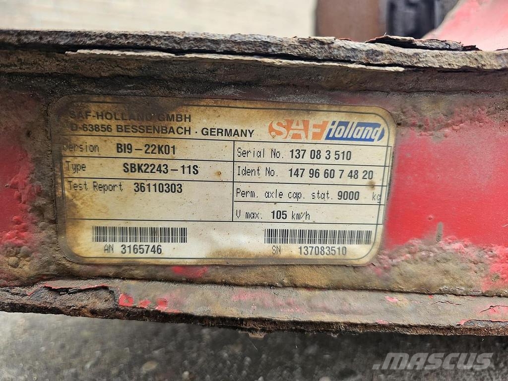 SAF B19-22K01 TRAILER AXLE DISC Osovine