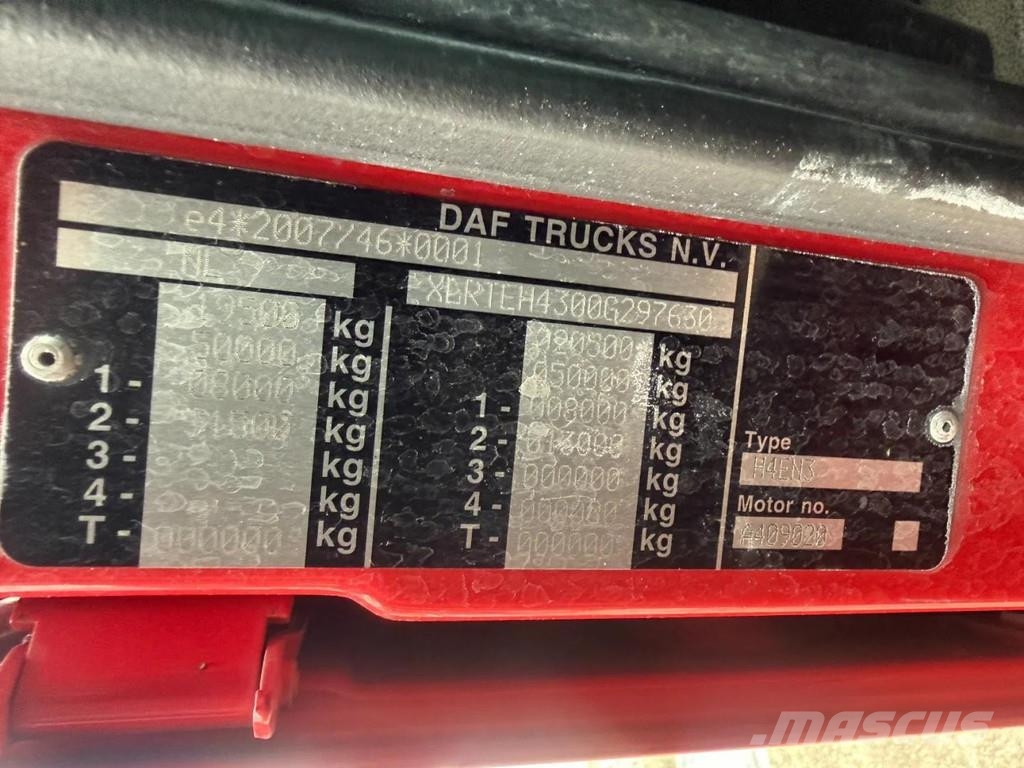 DAF XF 106.480 4X2 EURO 6 + HYDRAULICS Tractor Units