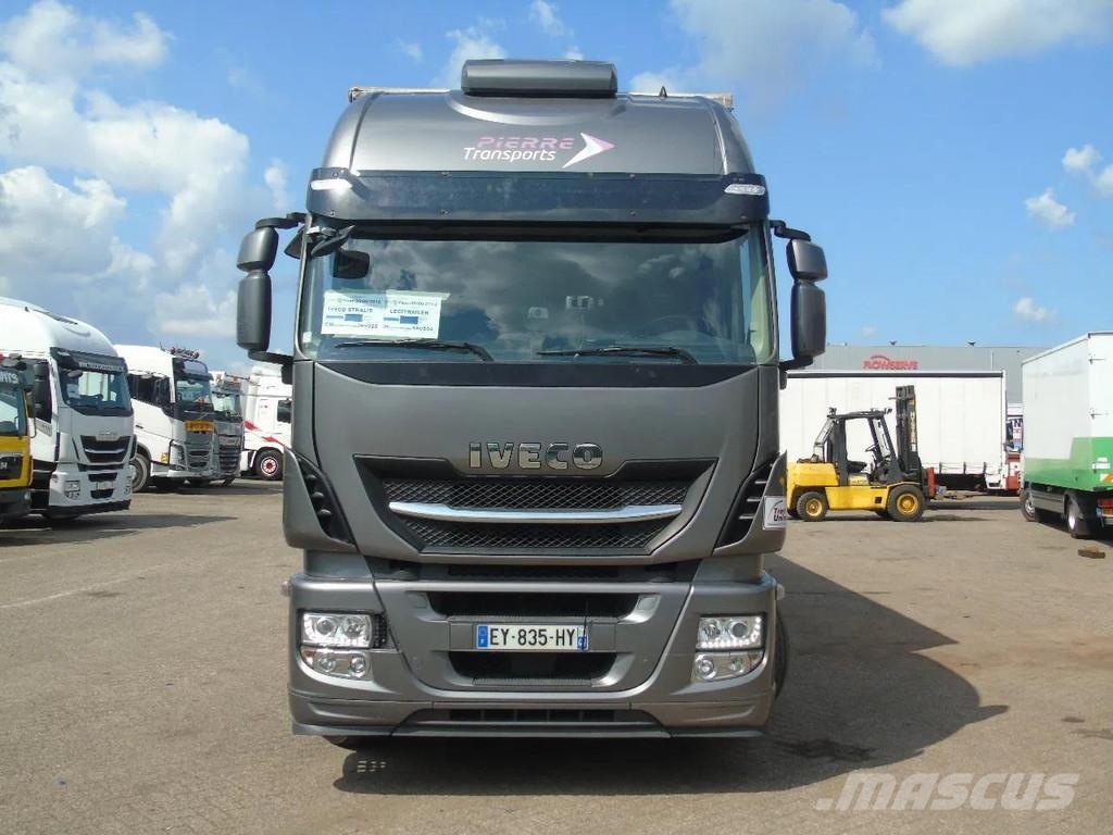Iveco Stralis 510 + EURO 6 + STEERING AXLE شاحنات بغطاء جانبي