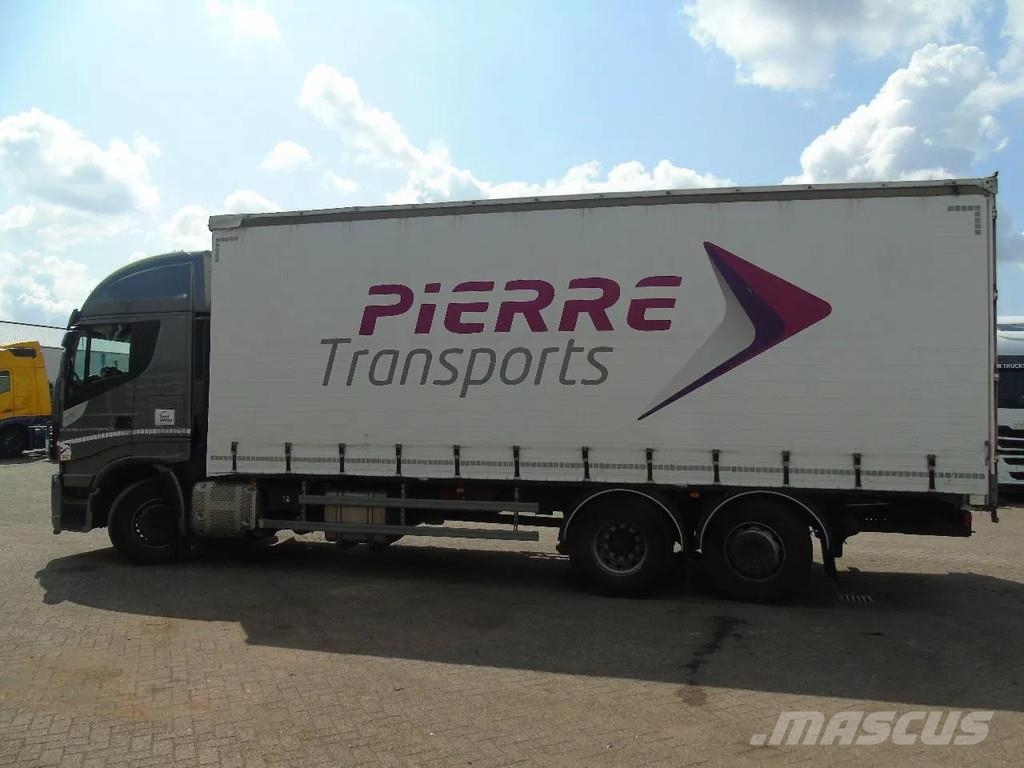 Iveco Stralis 510 + EURO 6 + STEERING AXLE شاحنات بغطاء جانبي