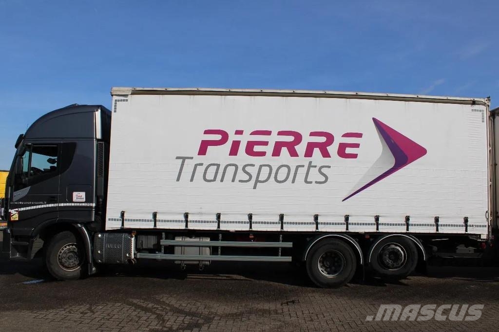 Iveco Stralis 510 + EURO 6 + STEERING AXLE شاحنات بغطاء جانبي