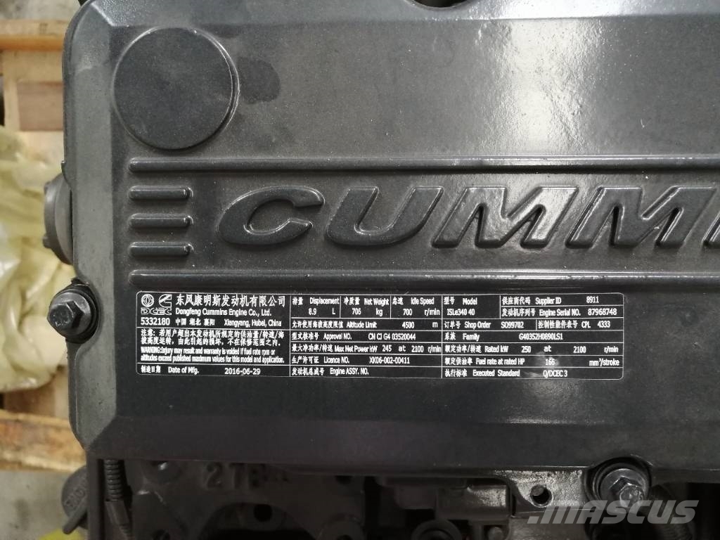 Cummins L375-30 Motorer