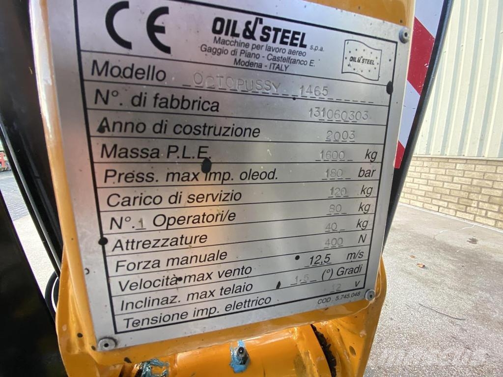 Oil & Steel Octopussy 14.65, Spin hoogwerker Iseliikuvad poomtõstukid