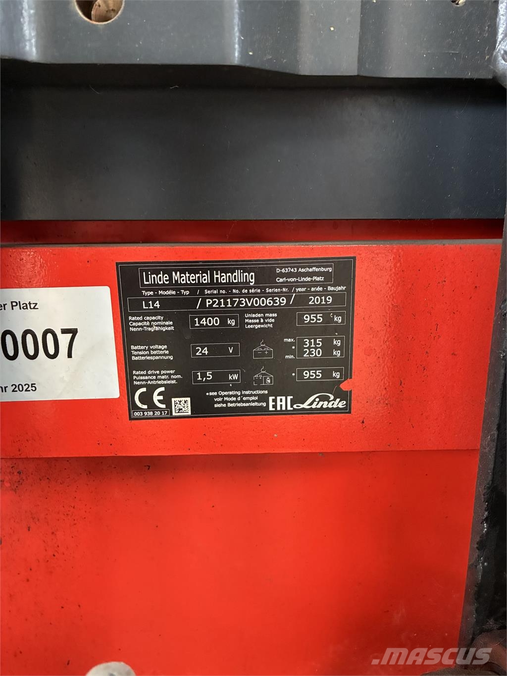 Linde L14i Ajettavat pinoamisvaunut