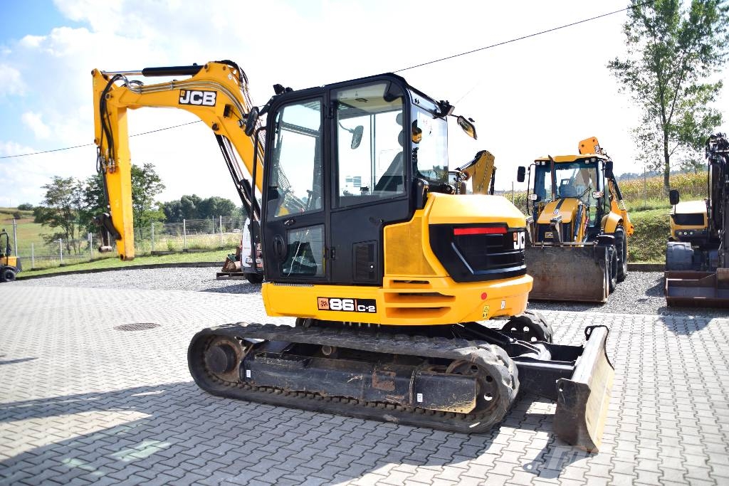 JCB 86 C-2 JCB 85Z-2 JCB 8085ZTS CAT 308 Kubota KX080 Midi bagri 7t – 12t