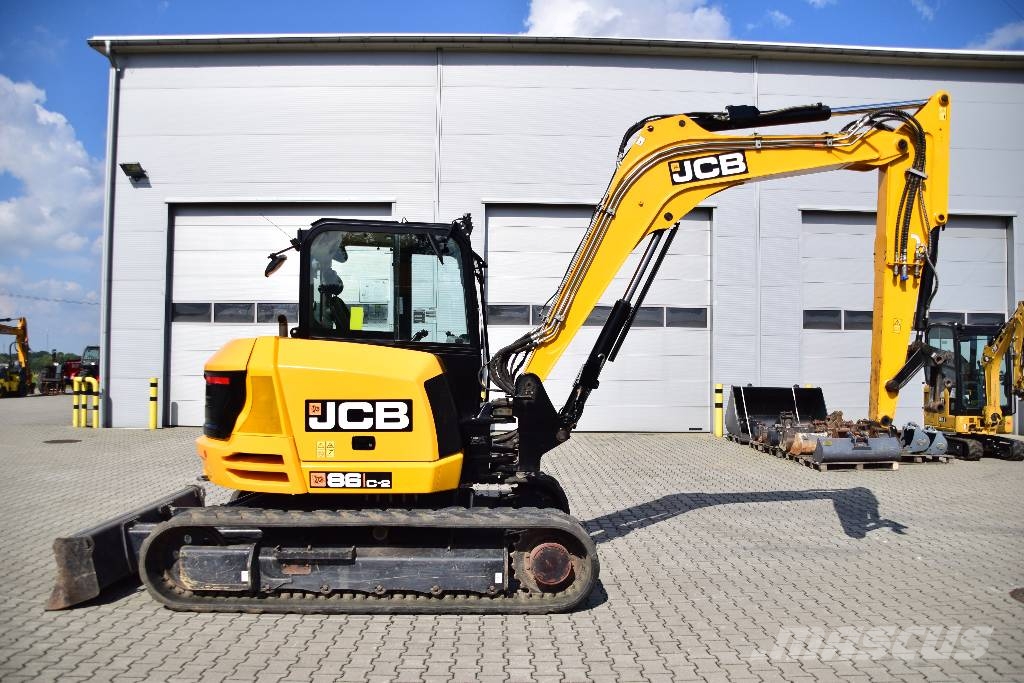 JCB 86 C-2 JCB 85Z-2 JCB 8085ZTS CAT 308 Kubota KX080 Midi bagri 7t – 12t