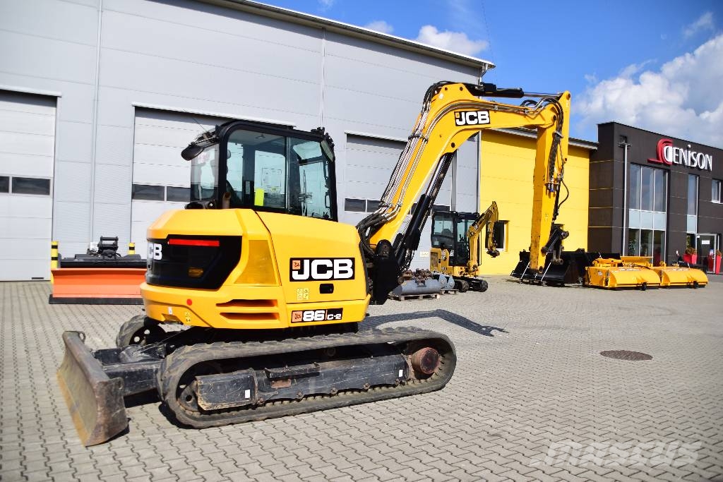 JCB 86 C-2 JCB 85Z-2 JCB 8085ZTS CAT 308 Kubota KX080 Midi bagri 7t – 12t