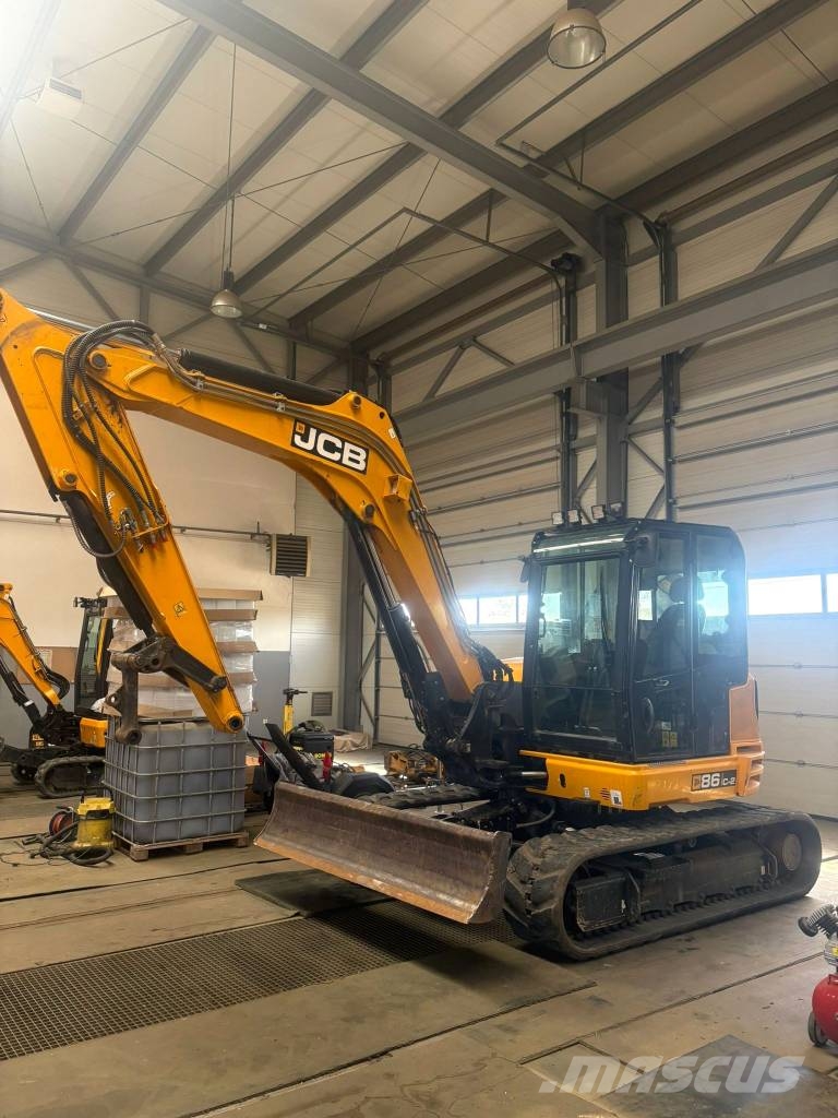 JCB 86 C-2  JCB 85Z-2 JCB 8085ZTS CAT 308 Kubota KX080 Midigraafmachines 7t - 12t