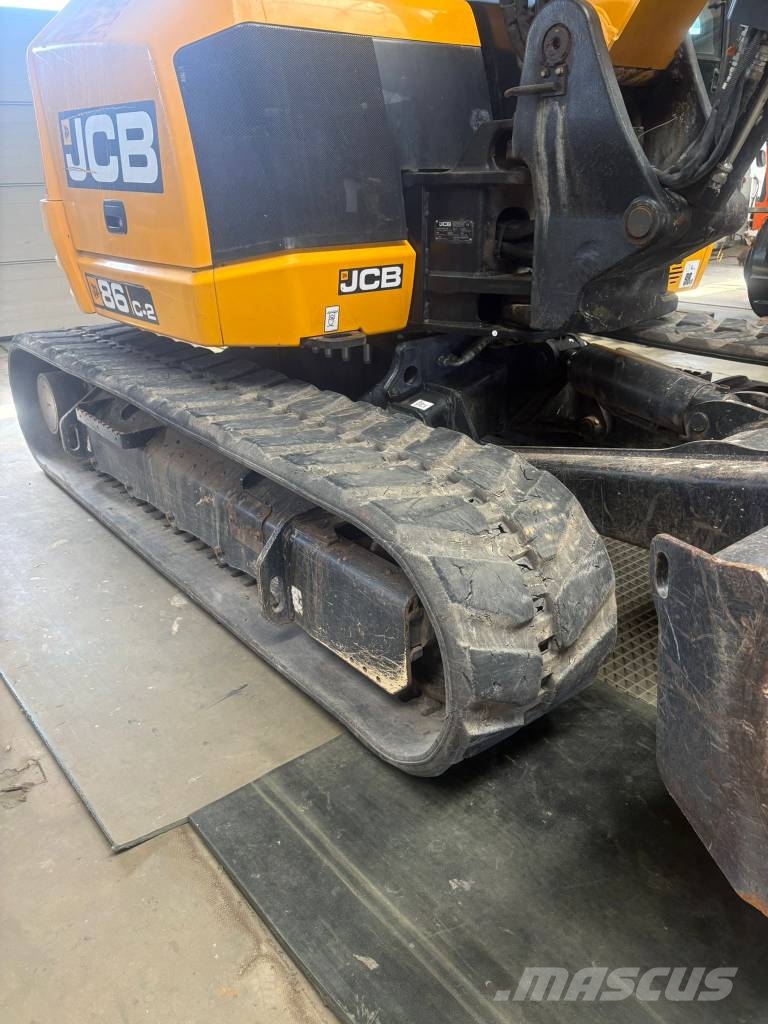 JCB 86 C-2  JCB 85Z-2 JCB 8085ZTS CAT 308 Kubota KX080 Midigraafmachines 7t - 12t
