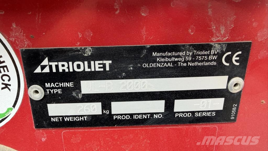 Trioliet SOLOMIX 2 1200 VLL B Tárolók