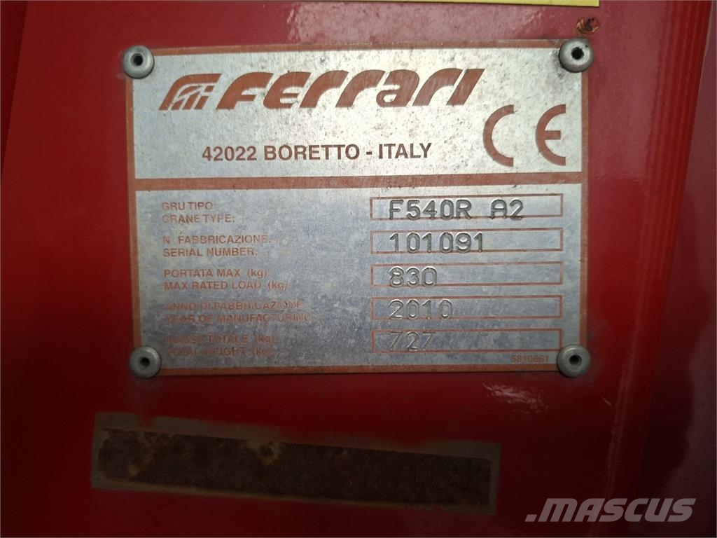 Ferrari F540R Load handling accessories