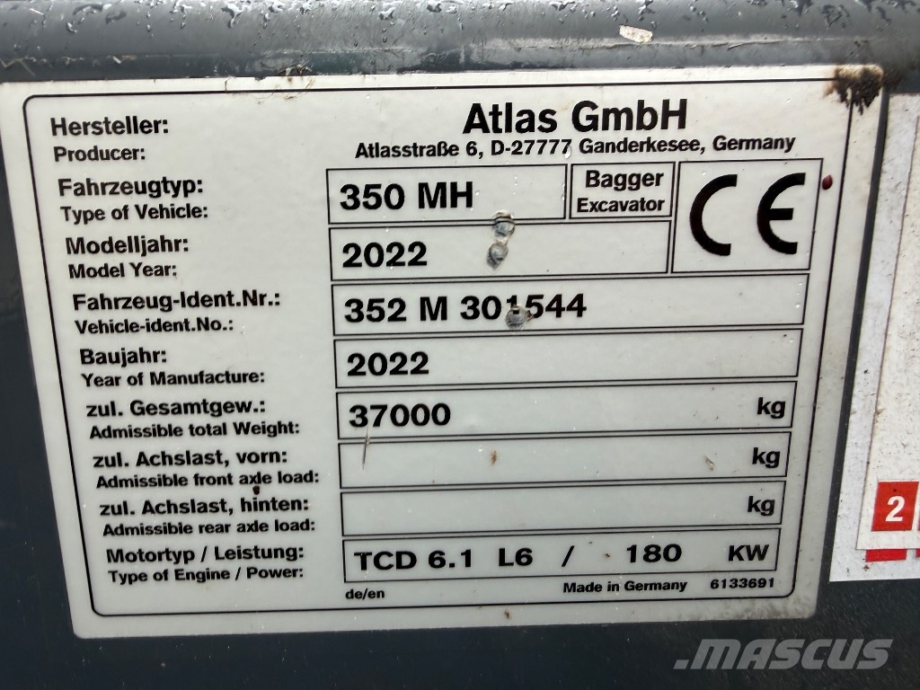 Atlas 350 MH Materjalikäitlusmasinad