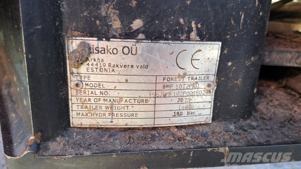 Przyczepa leśna zrywkowa Lisako OÜ 10T2PRO Forestal - Otros