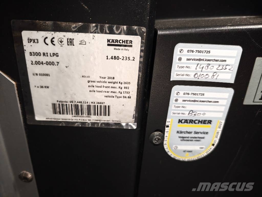 Kärcher B300 RI LPG Veegmachines