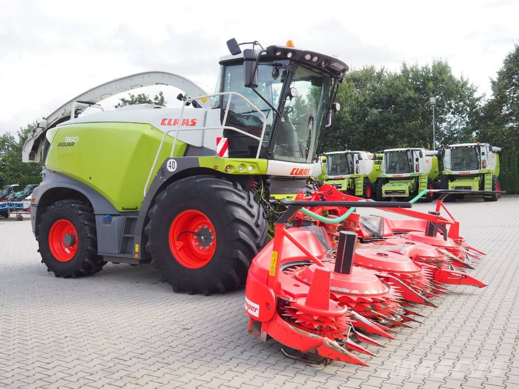 CLAAS Jaguar 960 4x4 + Kemper 475 Plus Самоходные кормоуборочные комбайны
